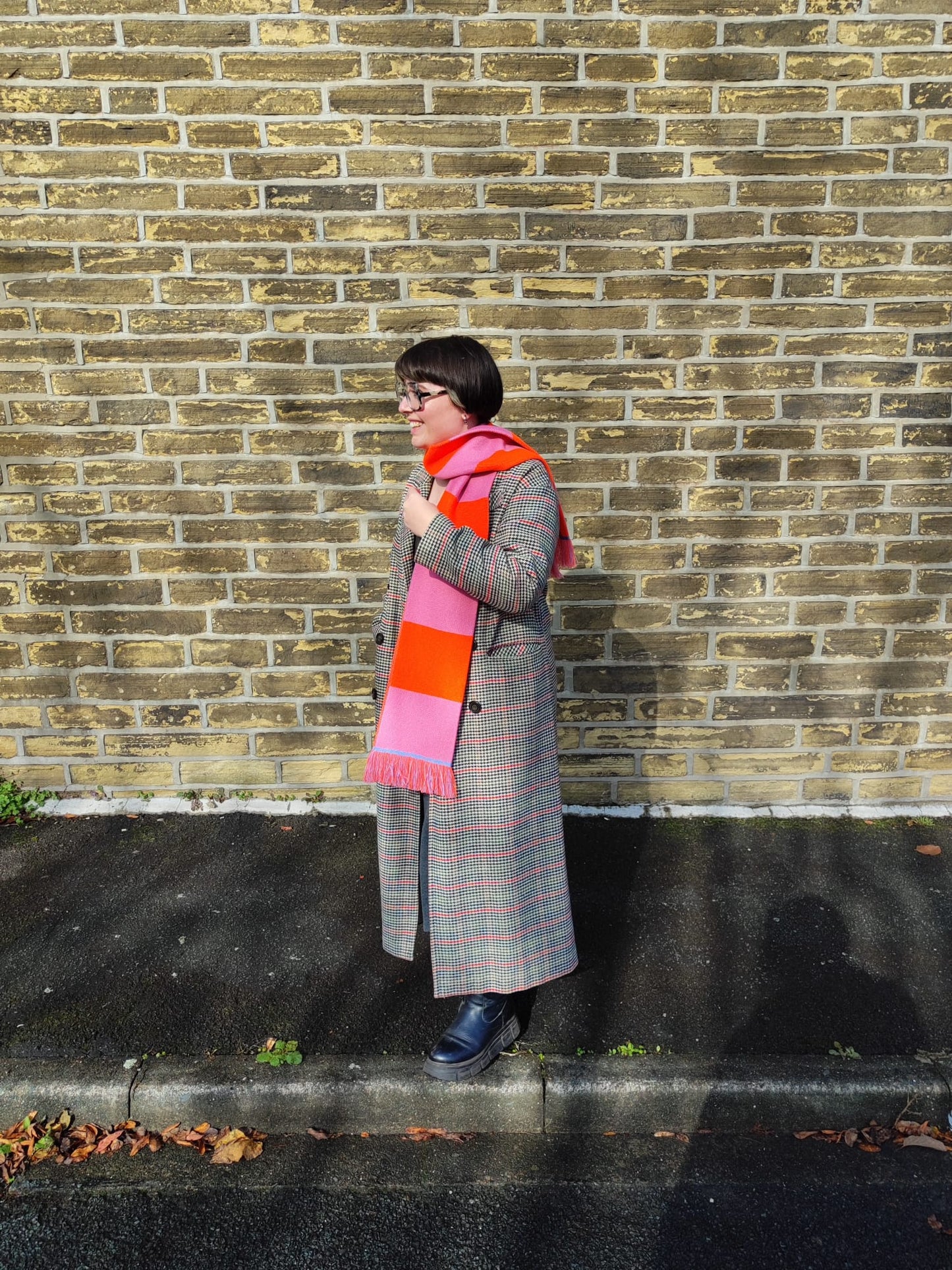 Neon Orange & Pink Scarf