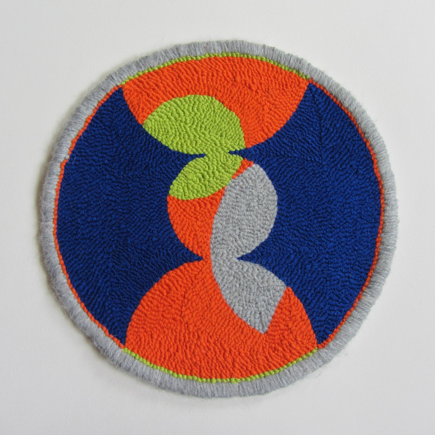 Medium Circle Abstract Punch Needle