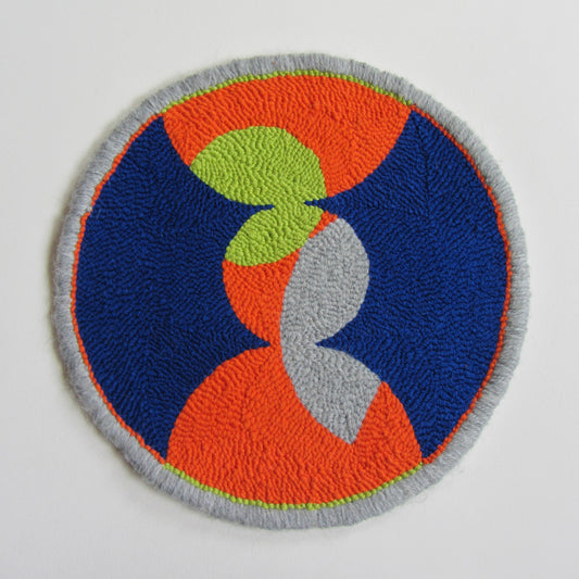 Medium Circle Abstract Punch Needle