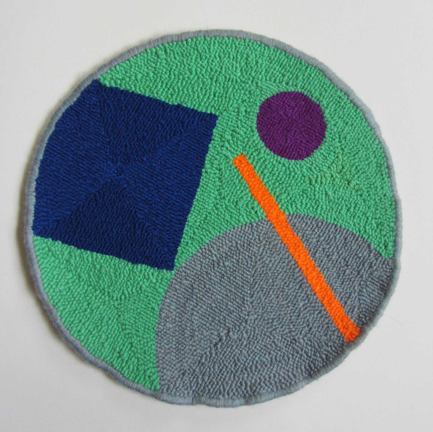 Medium Circle Abstract Punch Needle