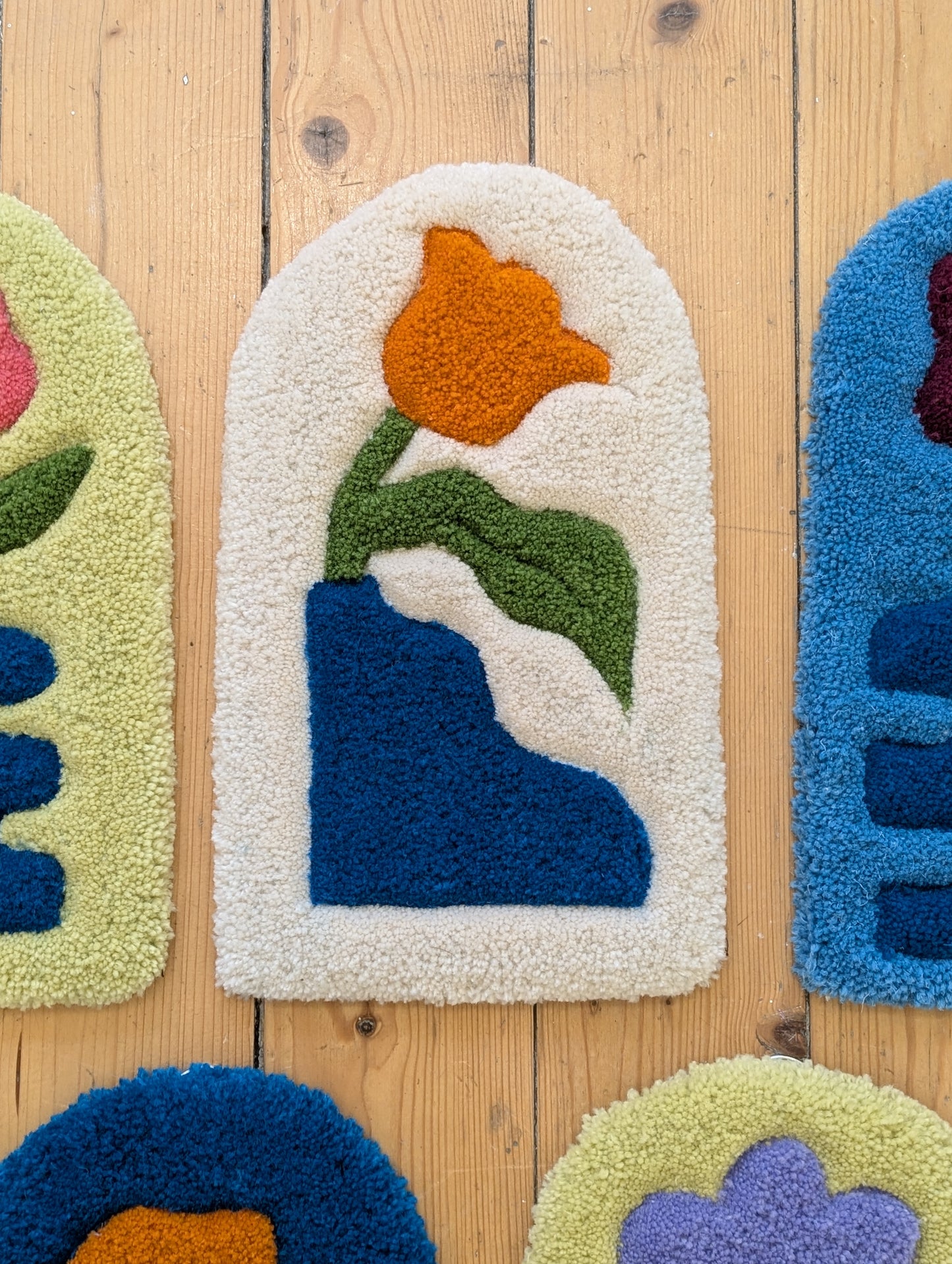 Orange Floral Wall hanging