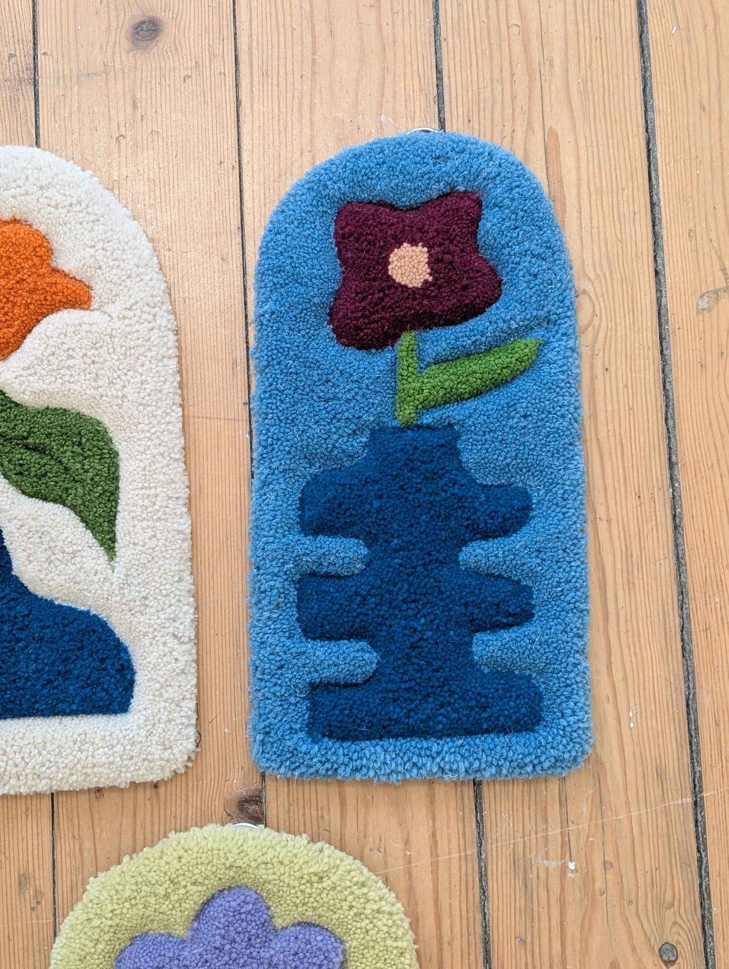 Burgundy Flower Floral Wall hanging