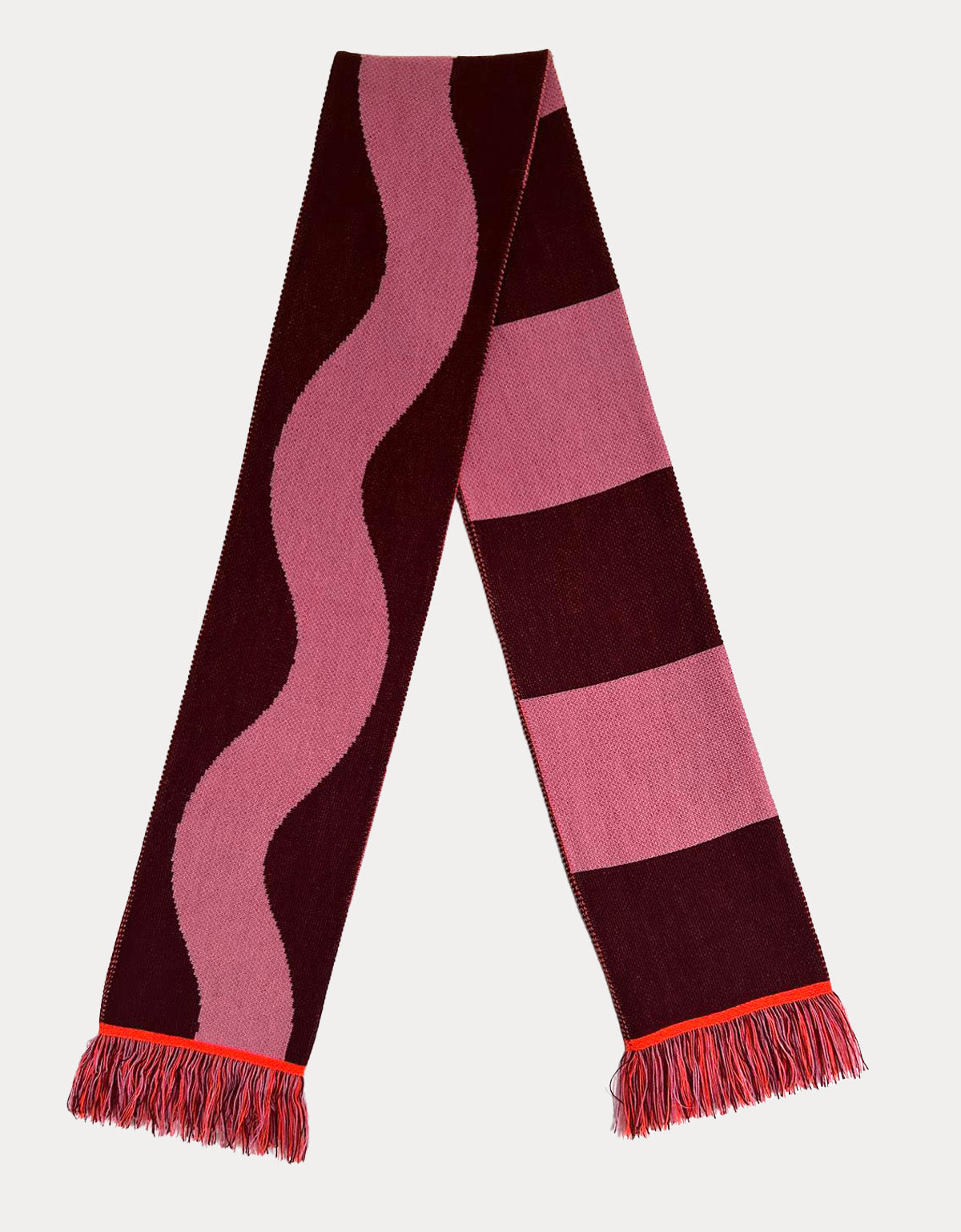 Burgundy & Pink Scarf
